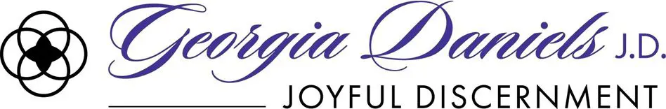 A purple and white logo for the sophia loren joyful life foundation.